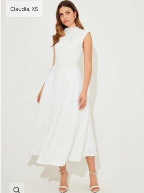 the ultimate muse pearl trim midi dress The Ultimate Muse Pearl Trim Midi Dress